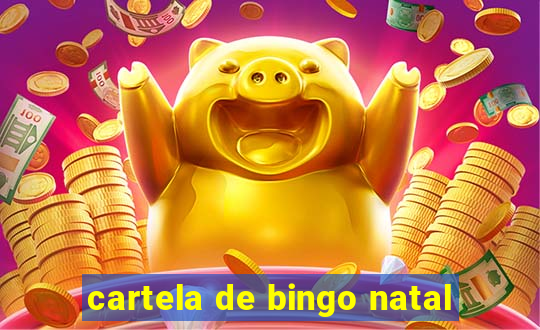 cartela de bingo natal